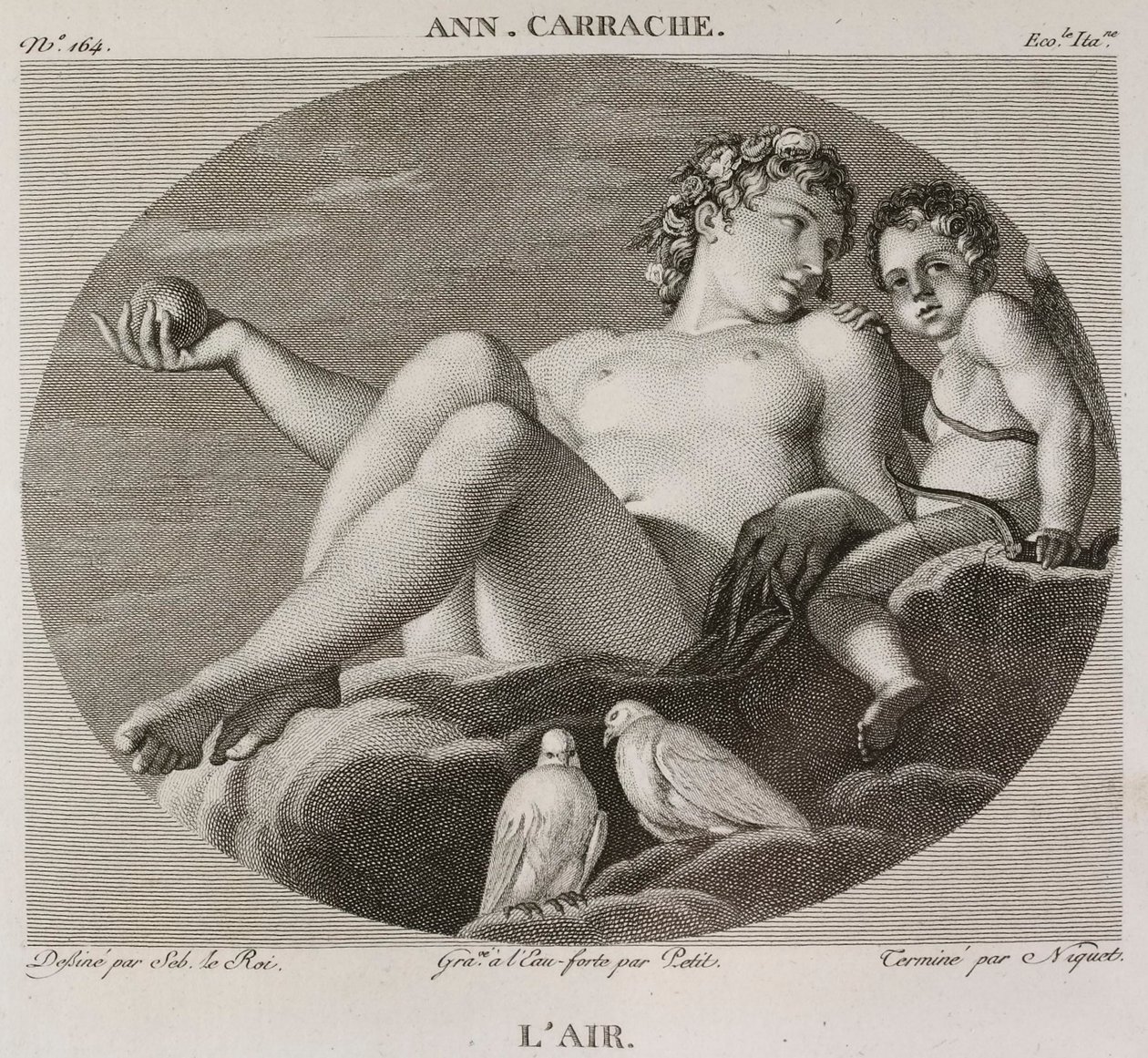 Denis-Sébastien Leroy, Petit e Niquet - O Ar, segundo Annibale Carrache - 1802-1815 de Denis Sebastien Leroy