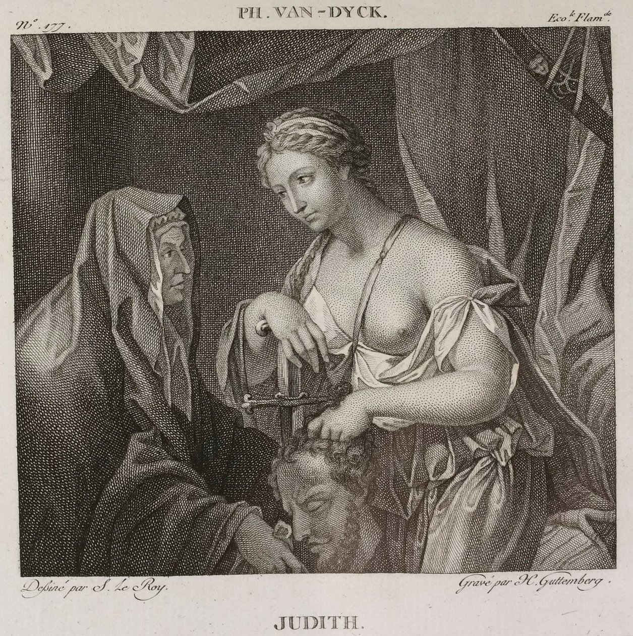 Denis-Sébastien Leroy e H. Guttemberg - Judite, segundo Philip van Dijk - 1802-1815 de Denis Sebastien Leroy