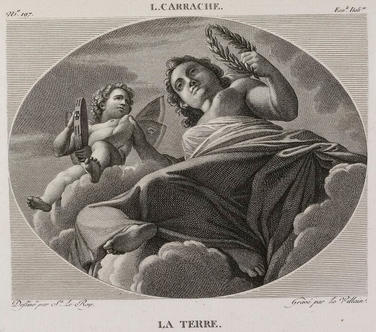 Denis-Sébastien Leroy et Le Villain - A Terra, segundo Ludovico Carracci - 1802-1815 de Denis Sebastien Leroy
