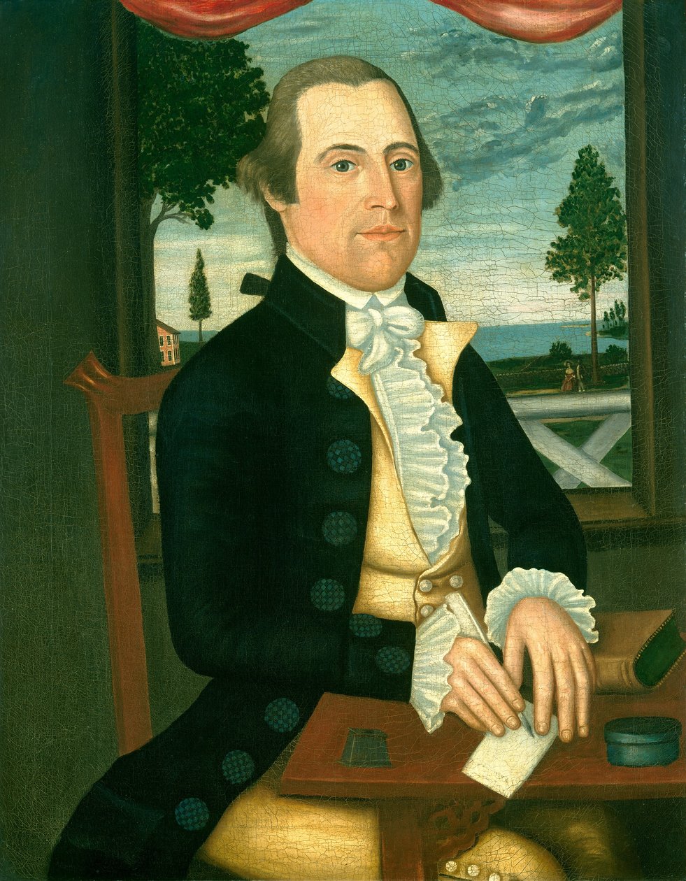 Capitão Elisha Denison, c. 1790 de Denison Limner