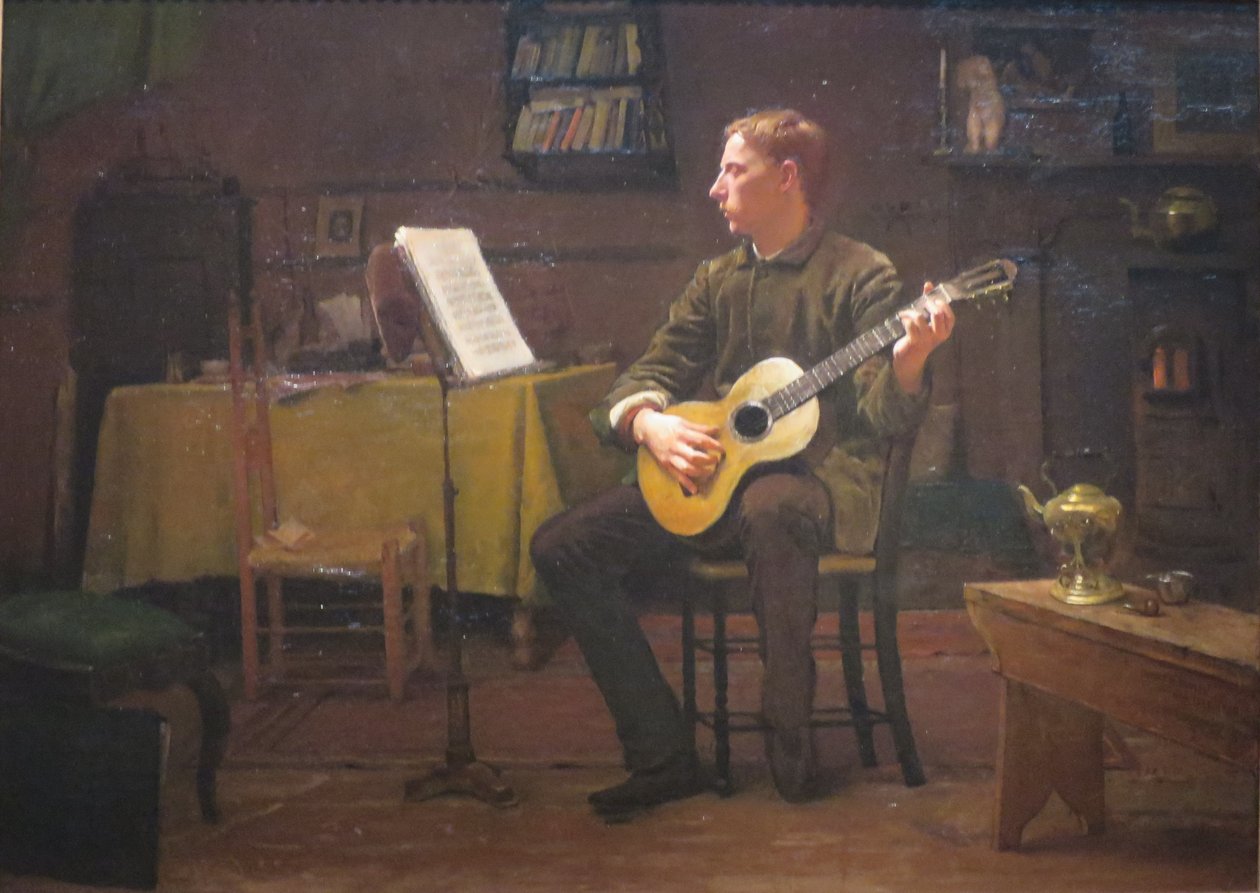 Um Boémio por Dennis Miller Bunker, 1885 de Dennis Miller Bunker