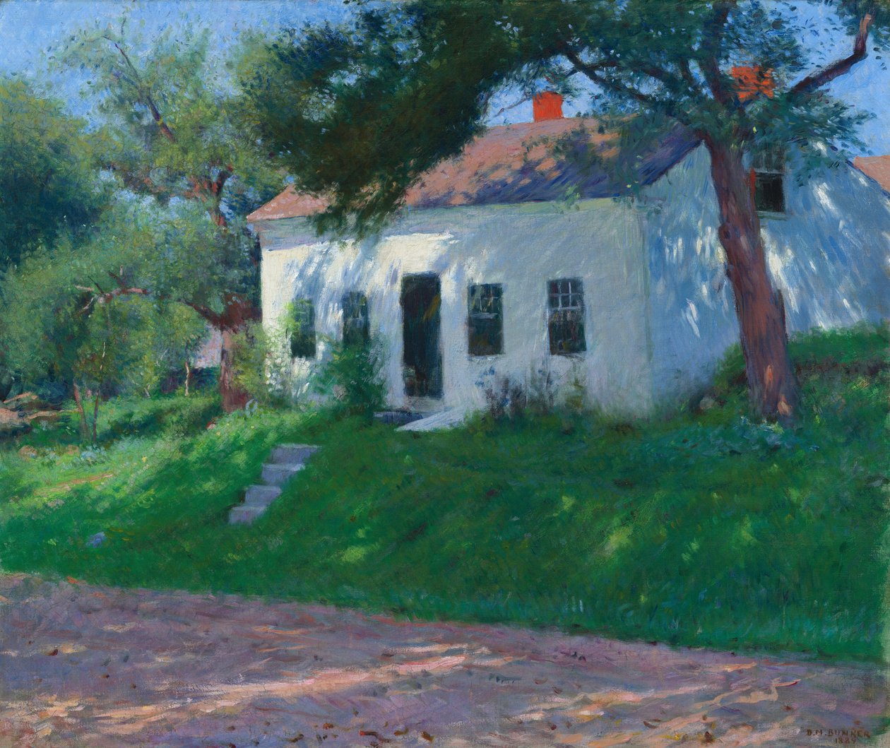 Roadside Cottage, 1889. de Dennis Miller Bunker
