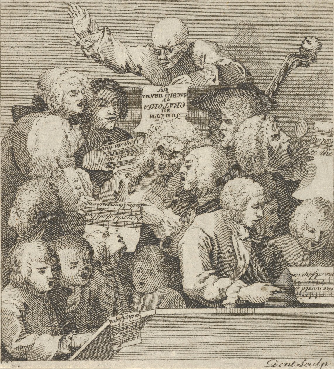 Um Coro de Cantores, c. 1800. de Dent