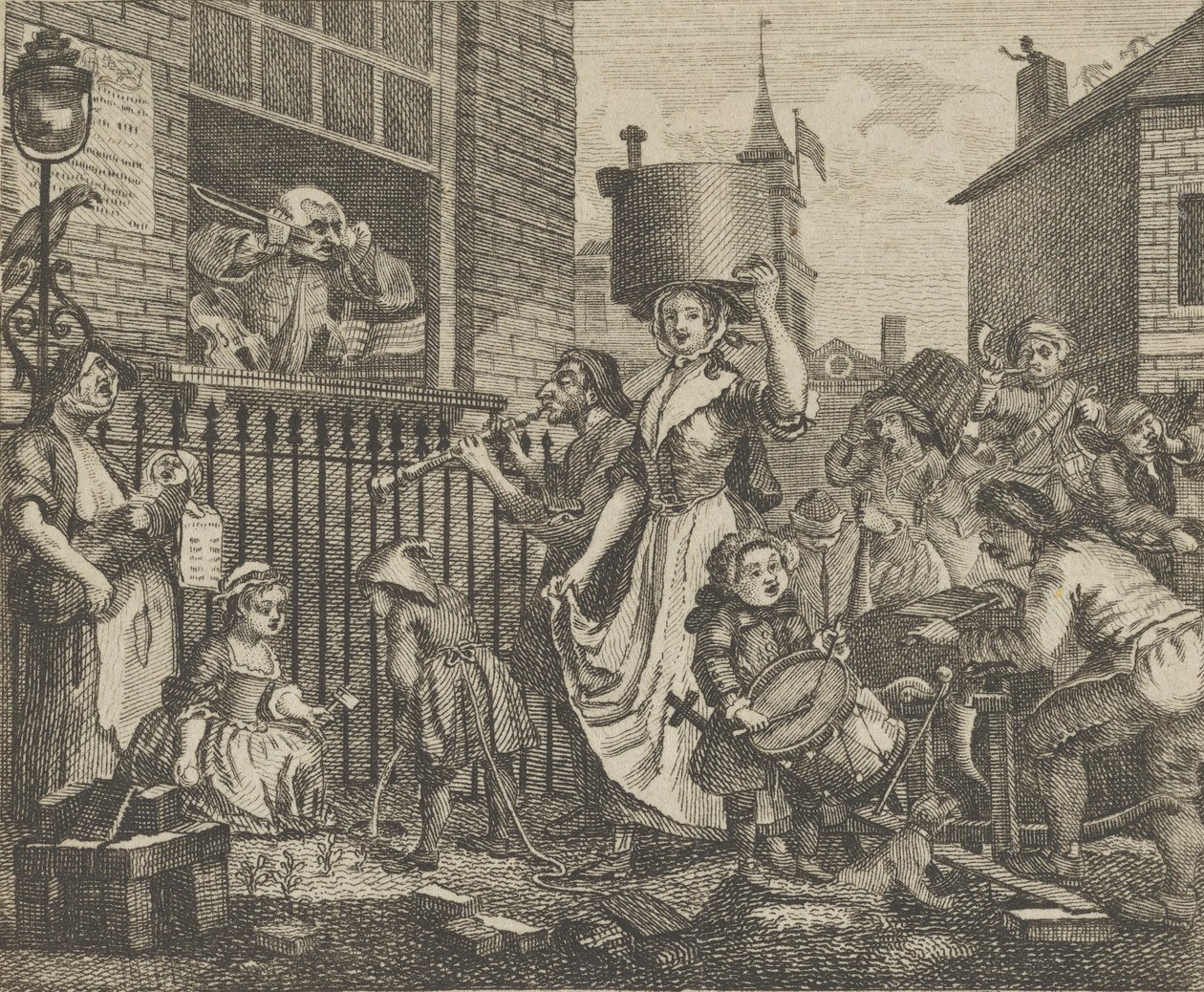 O Músico Enfurecido, c. 1800. de Dent