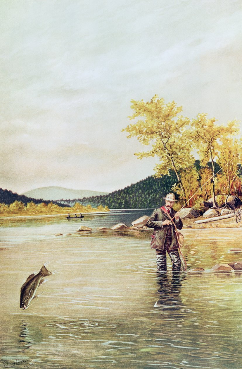 Pescador da Truta, 1889 de Denton