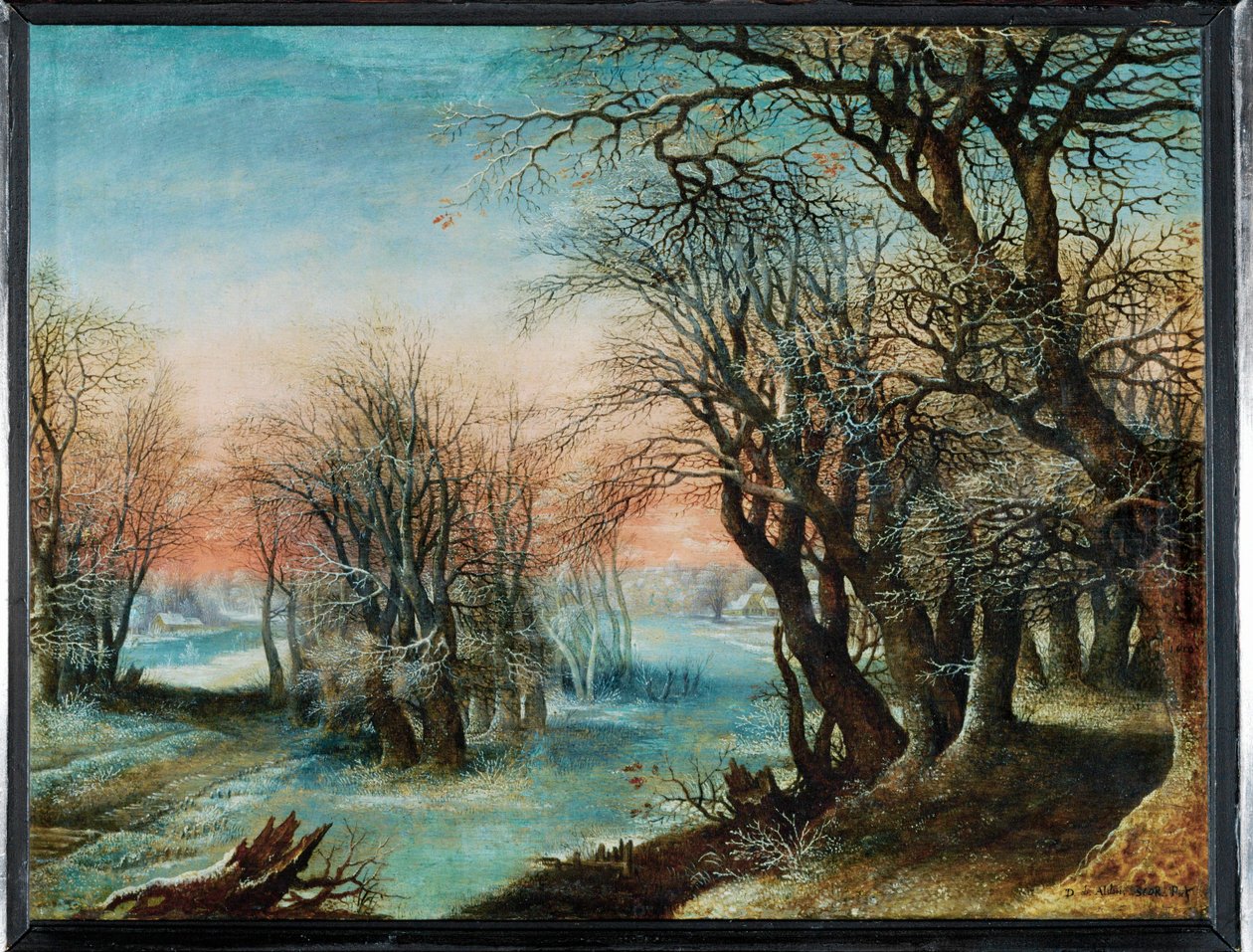 Paisagem de inverno ... de Denys van Alsloot