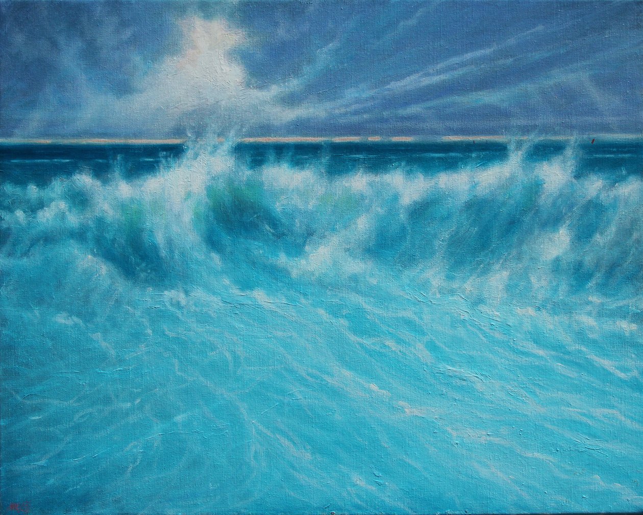Costa Atlântica, 2019 (Óleo sobre Tela) de Derek Hare
