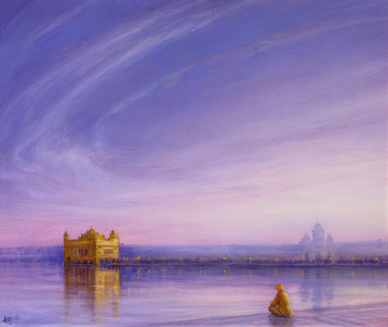 Noite no Templo Dourado, Amritsar de Derek Hare