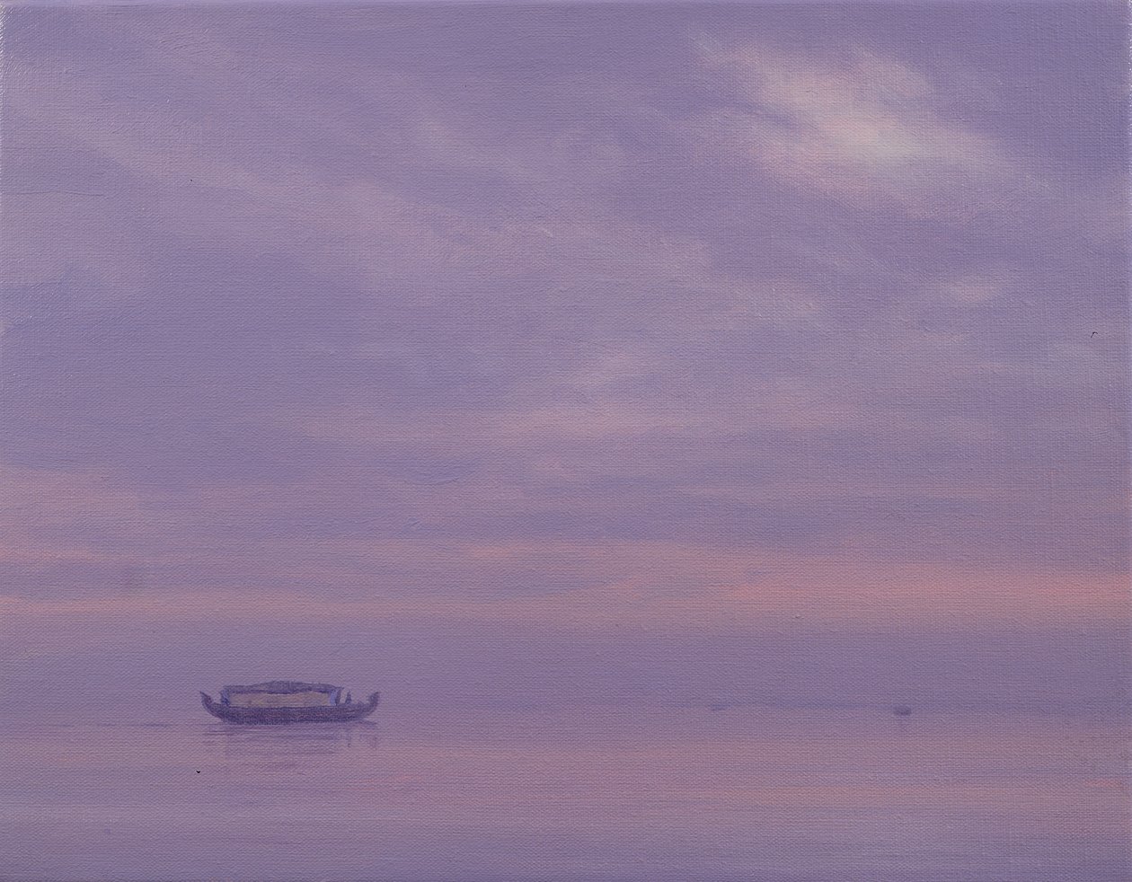 Barco pesca, ligado, Vembanad, lago, kerala de Derek Hare