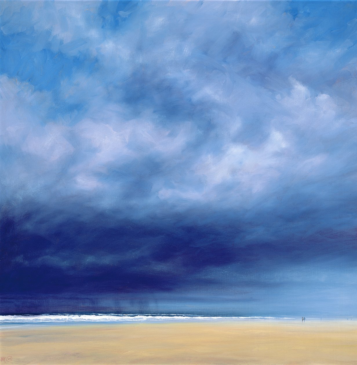 Tempestade na praia de Holkham de Derek Hare