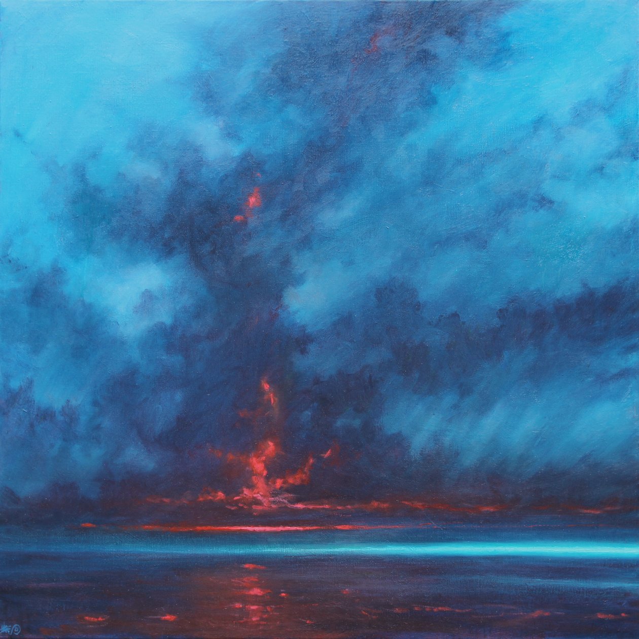 Sky Fire, 2021 (Oil on Canvas) de Derek Hare