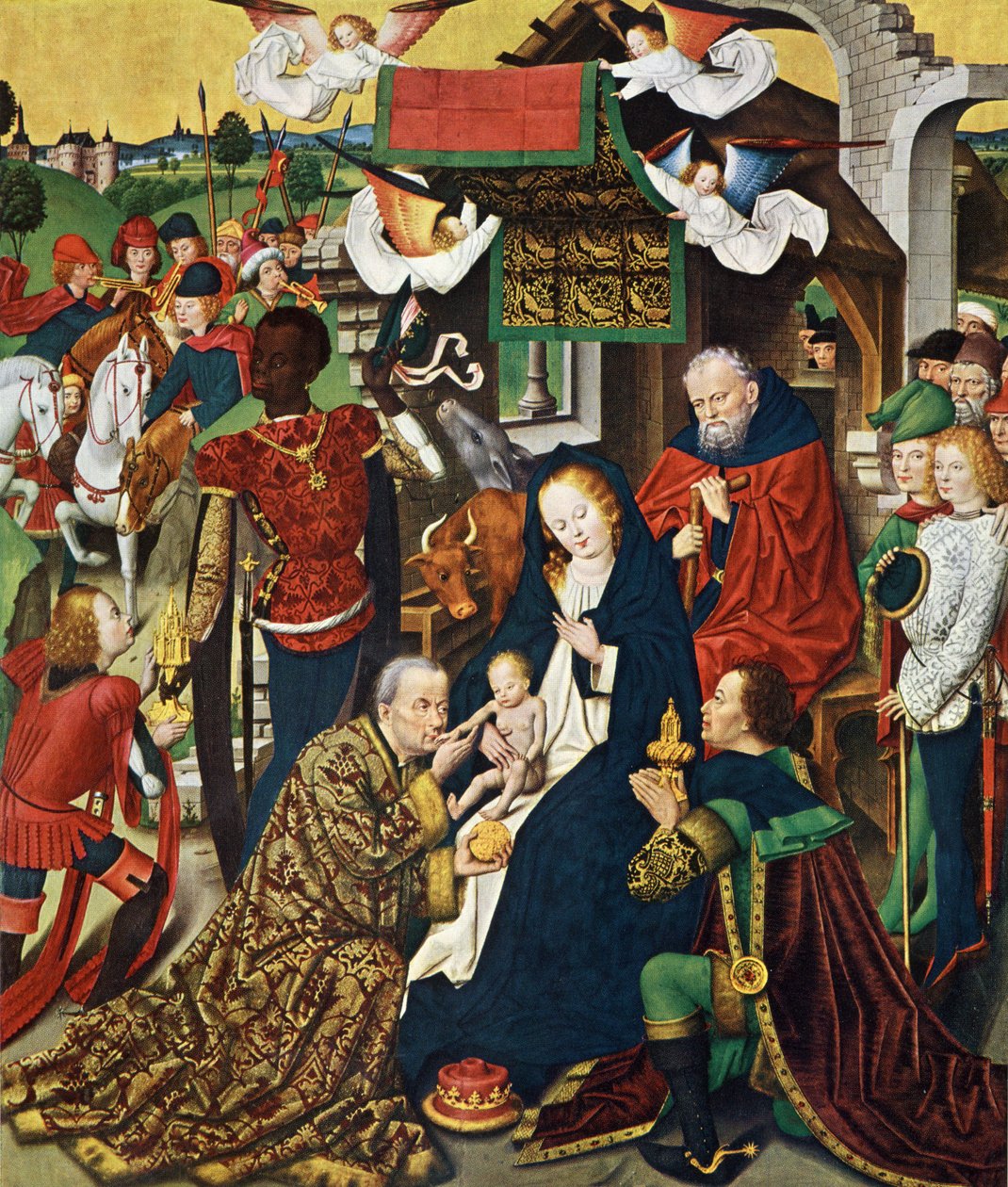Dortmund Propsteikirche, retábulo de Derick Baegert, painel direito de Derick Baegert