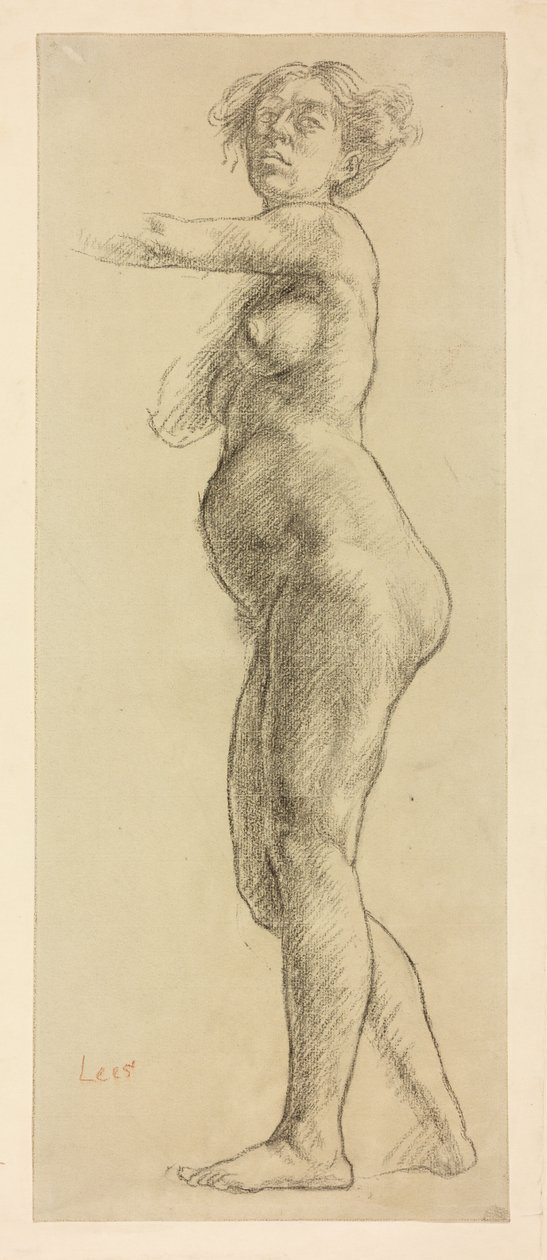 Estudo de uma figura feminina de Derwent Lees