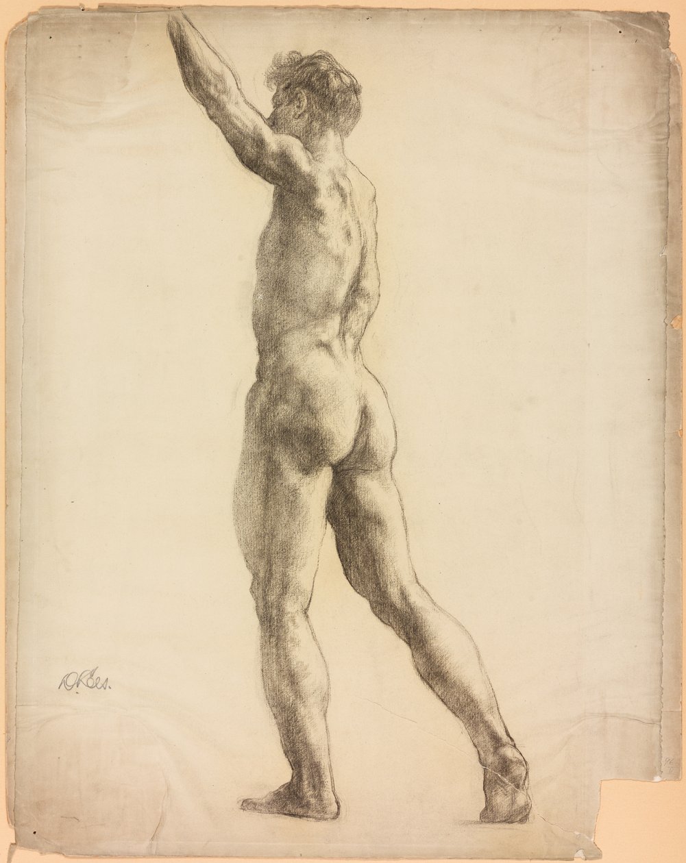 Estudo de uma figura masculina de Derwent Lees