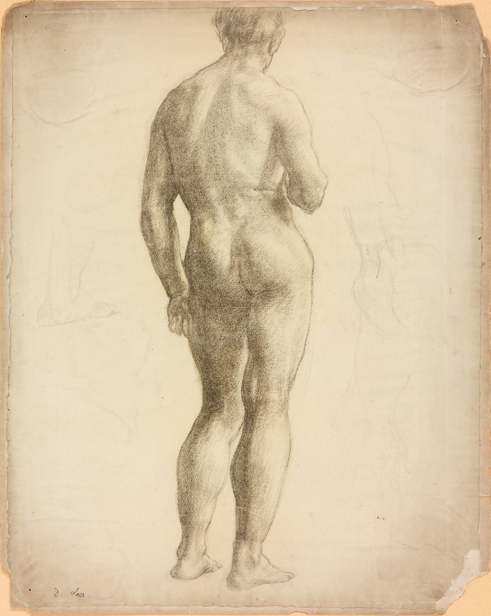 Estudo de uma figura masculina de Derwent Lees
