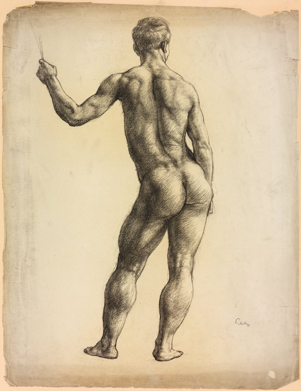 Estudo de uma figura masculina de Derwent Lees
