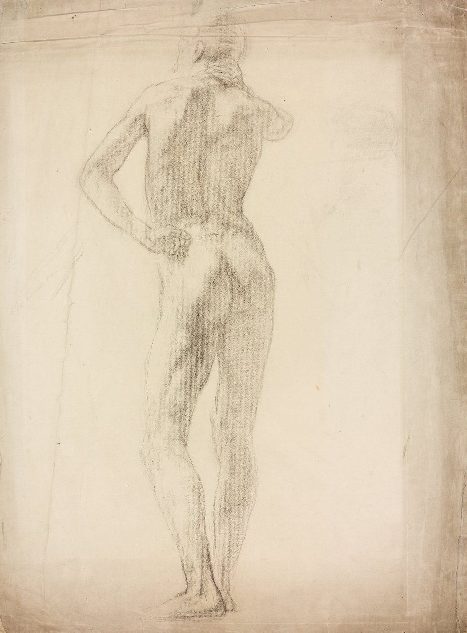 Estudo de uma figura masculina de Derwent Lees
