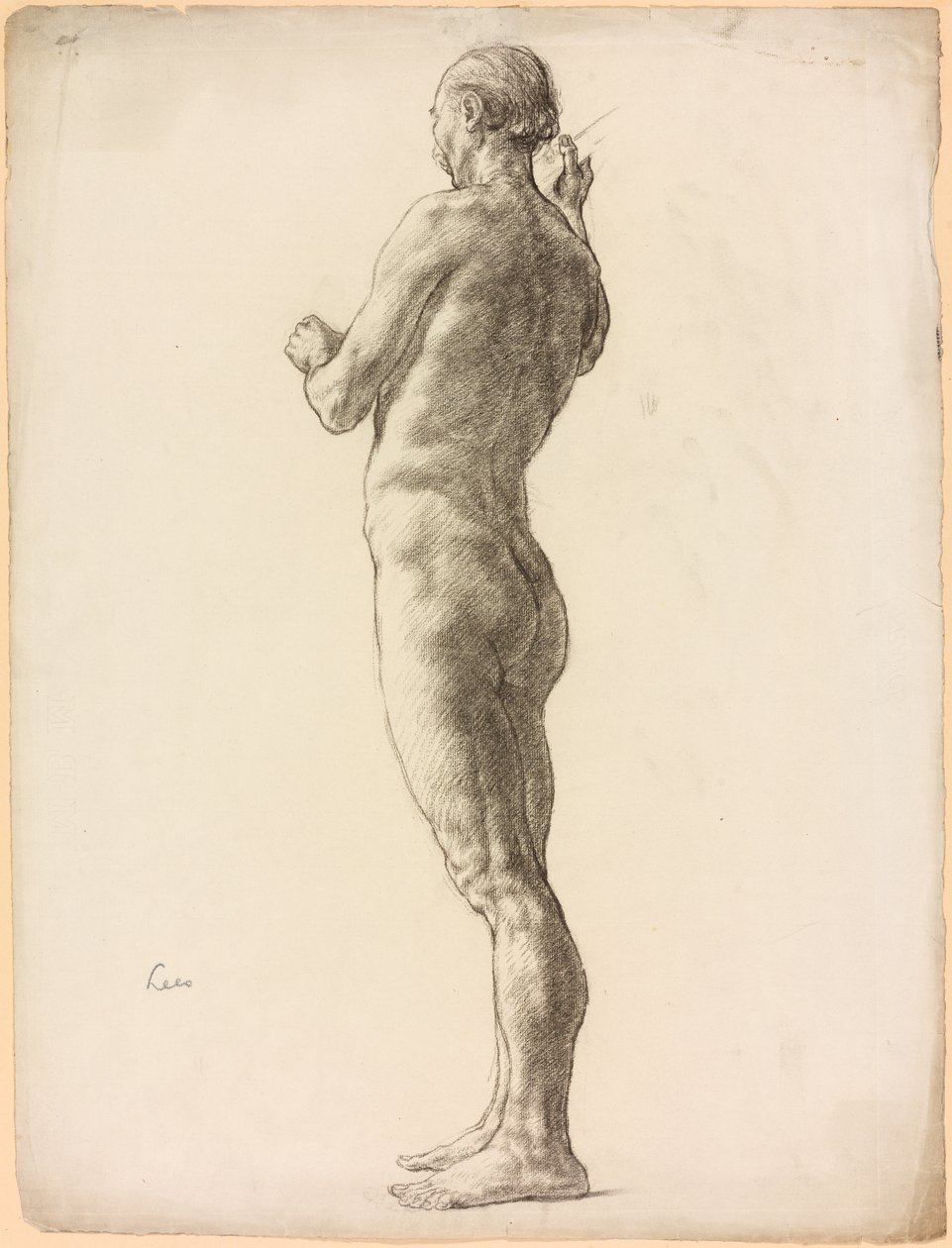 Estudo de uma figura masculina de Derwent Lees