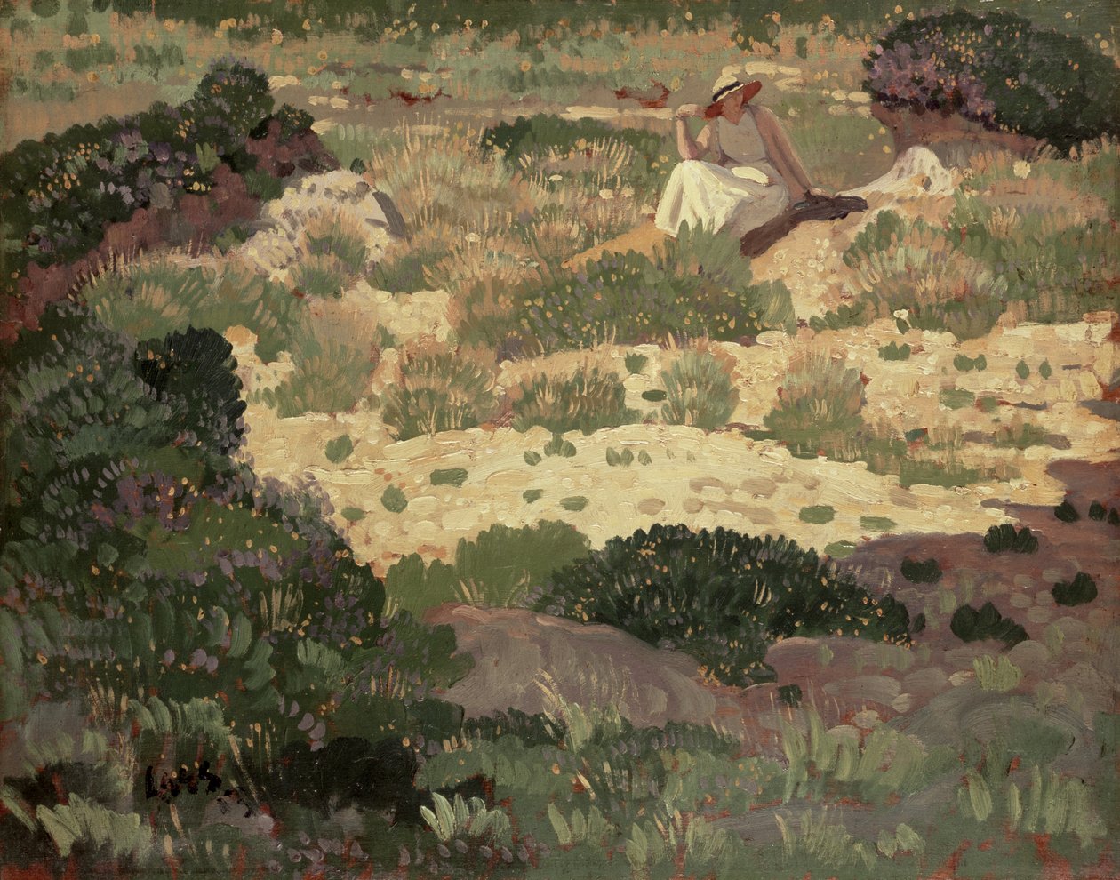 Perto de Cassis, 1913 (painel) de Derwent Lees