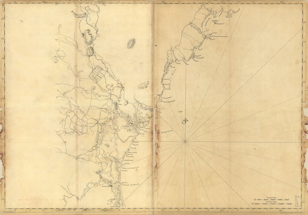 (Costa de Nova Inglaterra de Cape Elizabeth, Me. a Newburyport, Massachusetts. LOC 77693969 de Joseph F. W. Des Barres