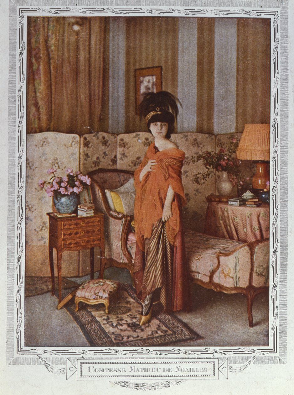 Condessa Anna de Noailles (1876-1933) 1913 de Marcellin Gilbert Desboutin