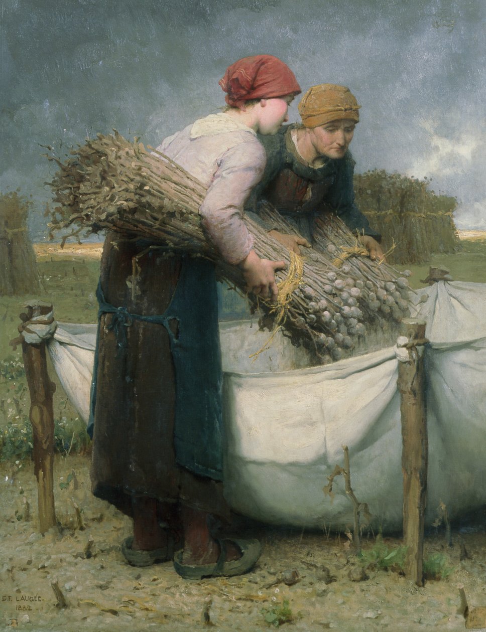 Mulheres no campo, 1882 de Desire Francois Laugee