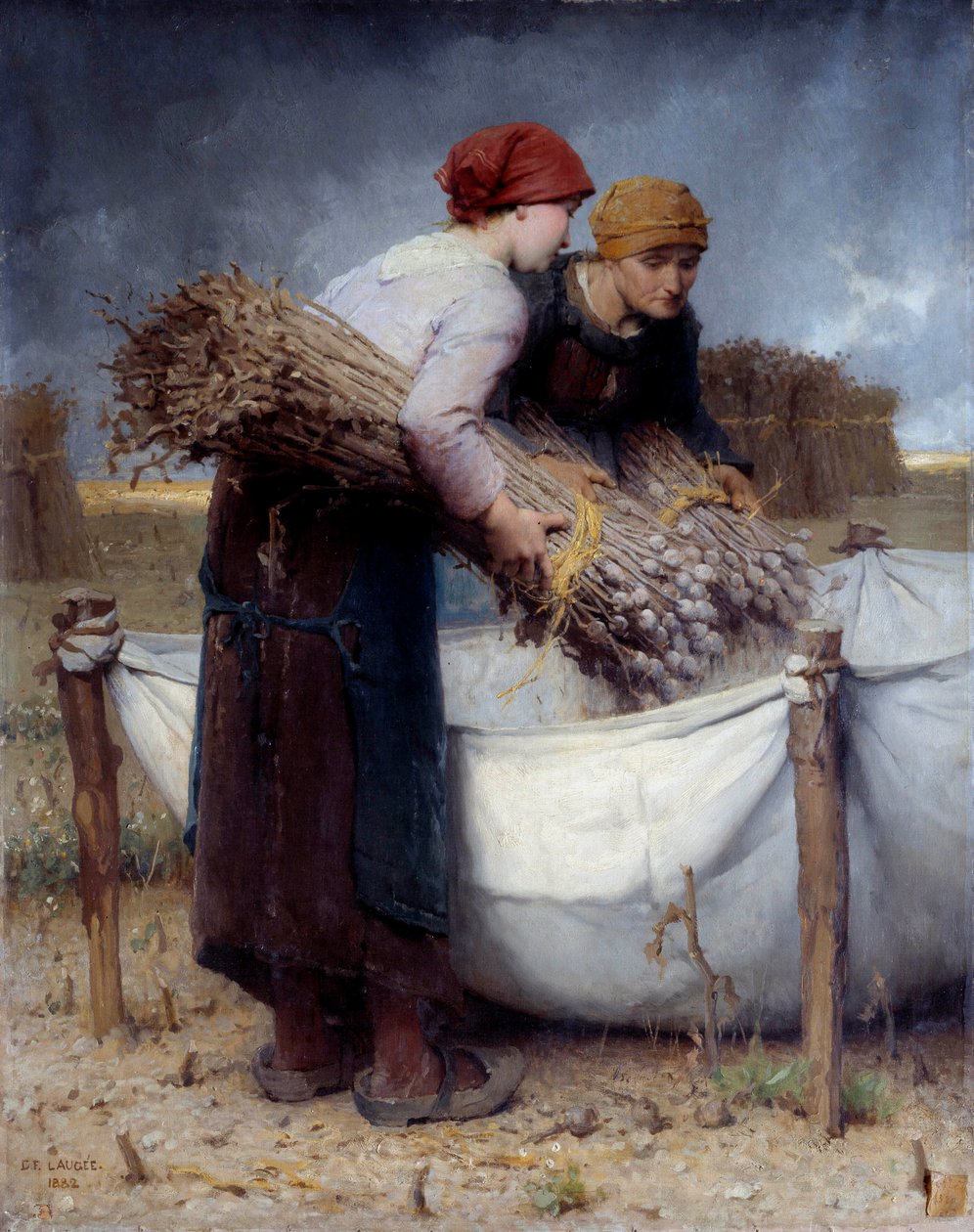 Pintura de Papoulas por Desire Laugee (1823-1896) 1882 Sun. 0,73x0,95 m Rouen, Musee des Beaux Arts de Desire Francois Laugee