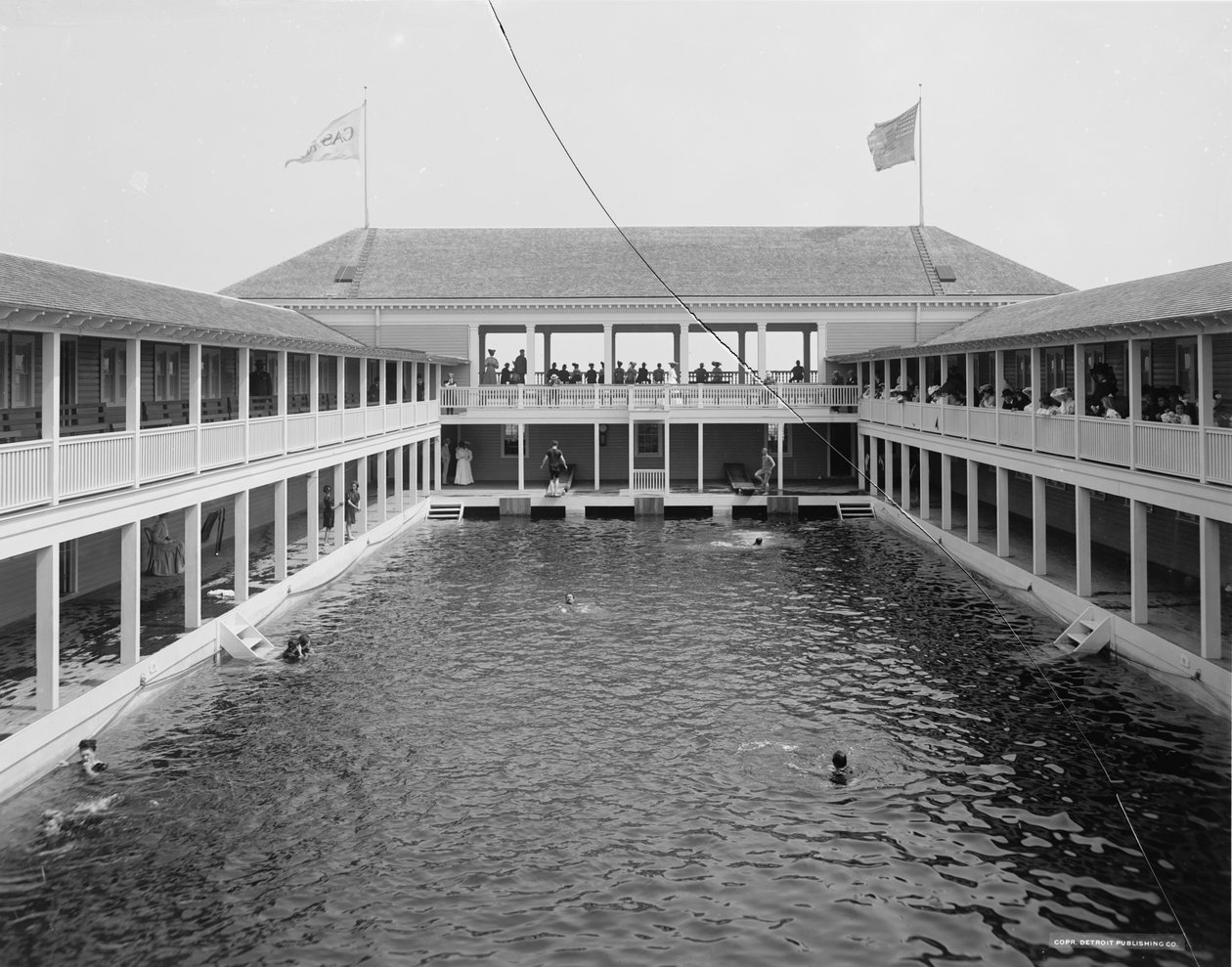 Piscina no cassino, Palm Beach, Flórida, c.1905 de Detroit Publishing Co.