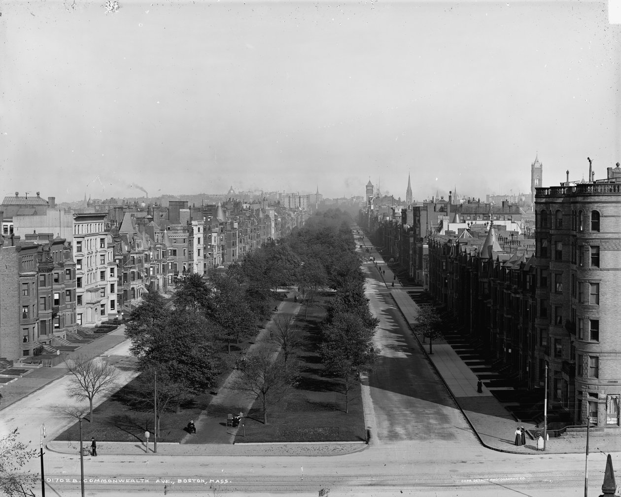 Avenida da Commonwealth, Boston, Massachusetts, c.1904 de Detroit Publishing Co.