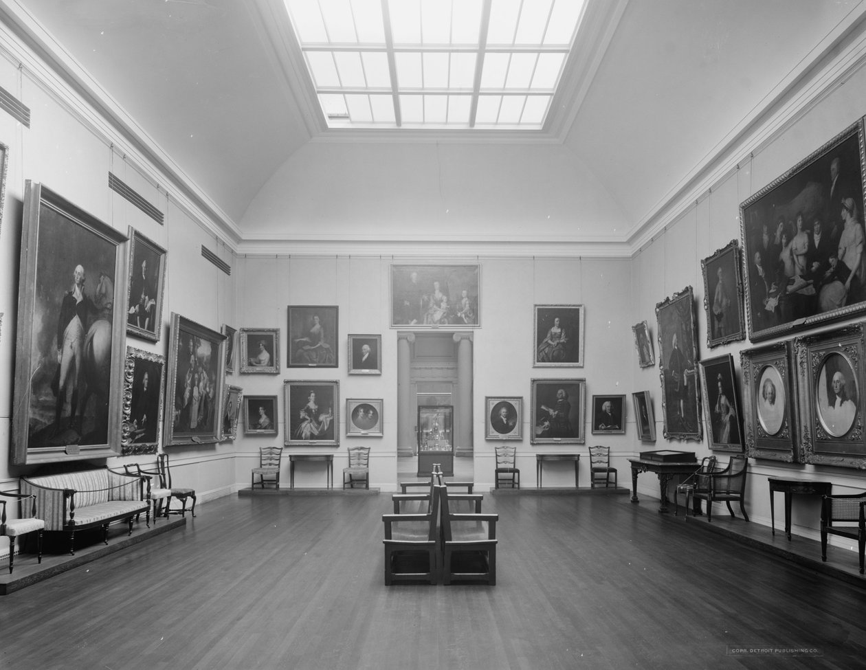 Early American Room, Museu de Belas Artes, Boston, Massachusetts, c.1909-20 de Detroit Publishing Co.