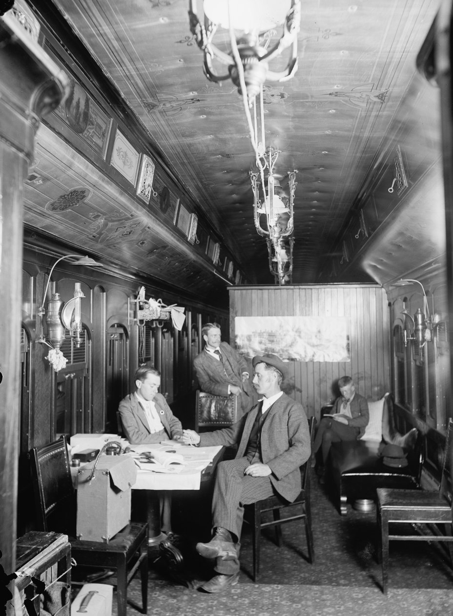 Carro fotográfico da New York Central Railway (Railroad), c.1895-1915 de Detroit Publishing Co.
