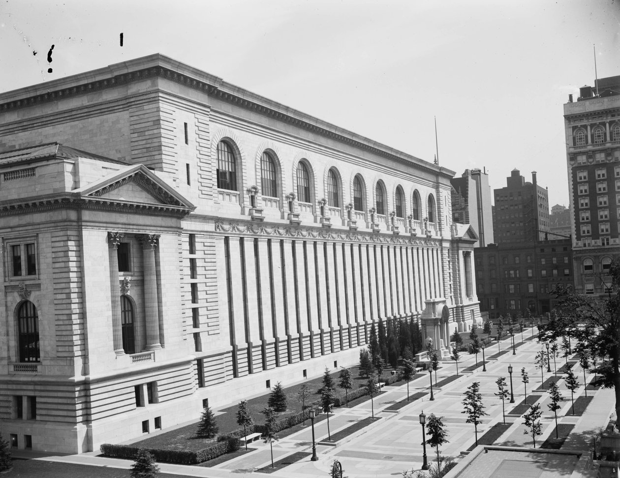 Biblioteca Pública de Nova York, c.1910 de Detroit Publishing Co.