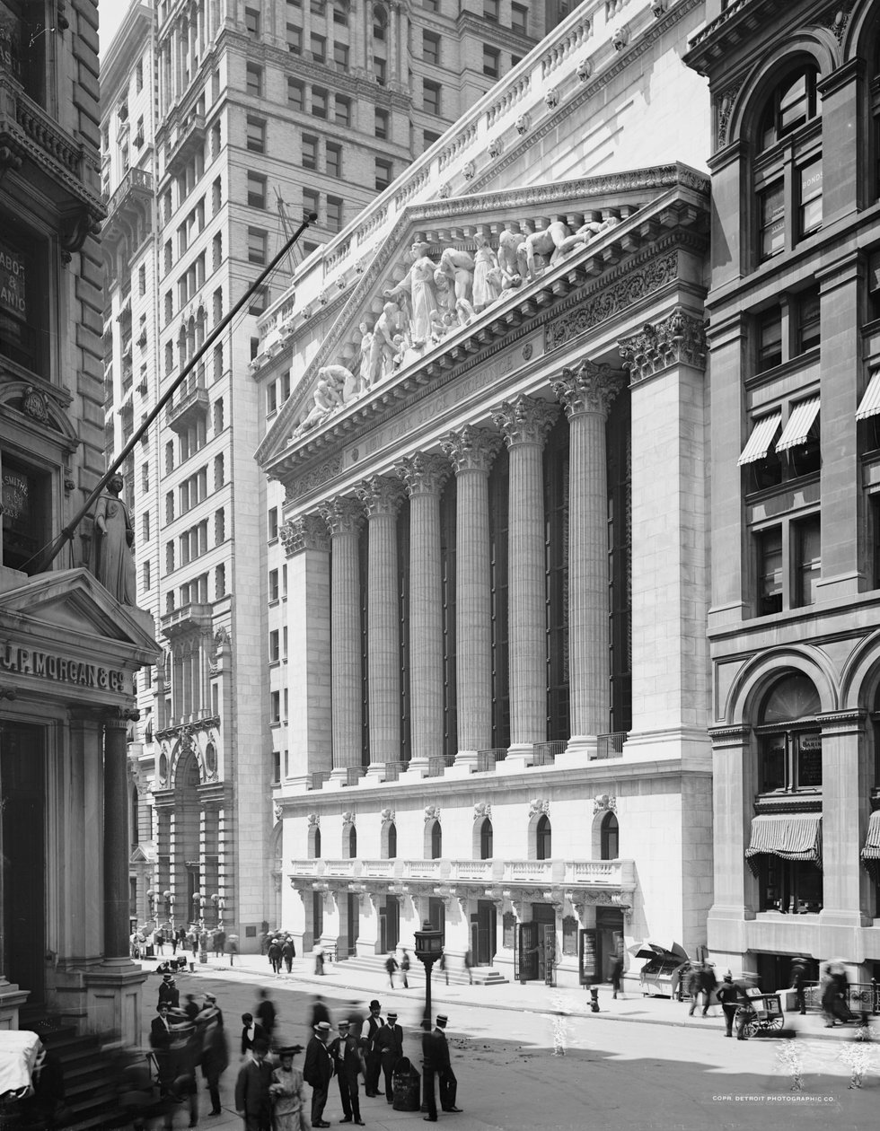 Bolsa de Valores de Nova York, NY, c.1904 de Detroit Publishing Co.