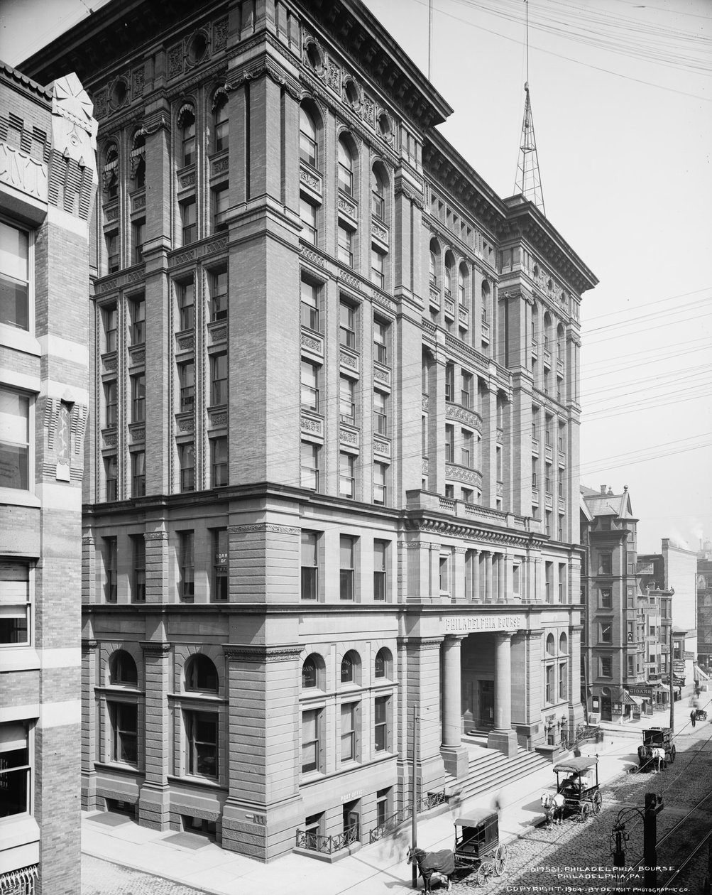Bolsa de Filadélfia, Filadélfia, Pensilvânia, c.1904 de Detroit Publishing Co.
