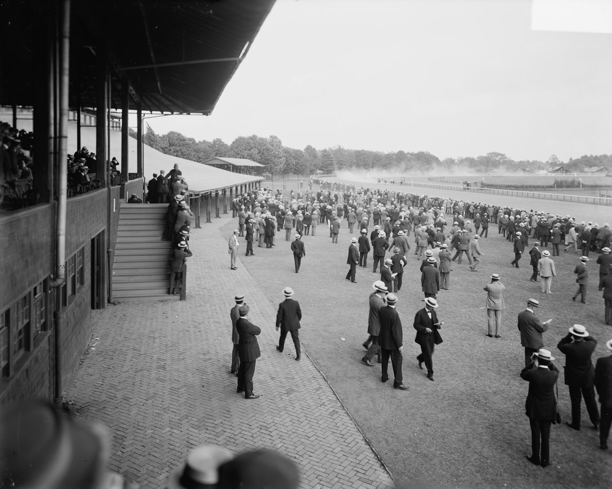 Saratoga pista de corrida, Saratoga Springs, NY, c.1900-15 de Detroit Publishing Co.