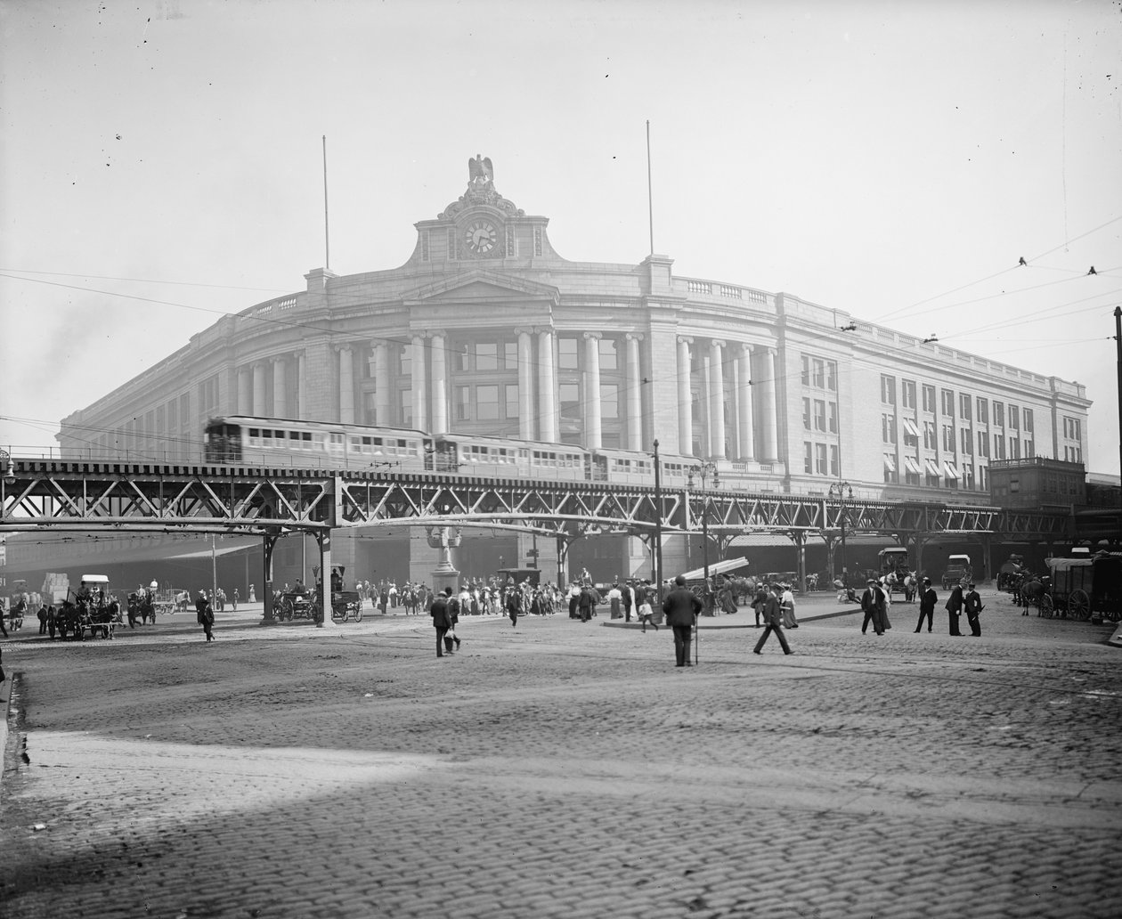 Estação Sul, Boston, Massachusetts, c.1905 de Detroit Publishing Co.