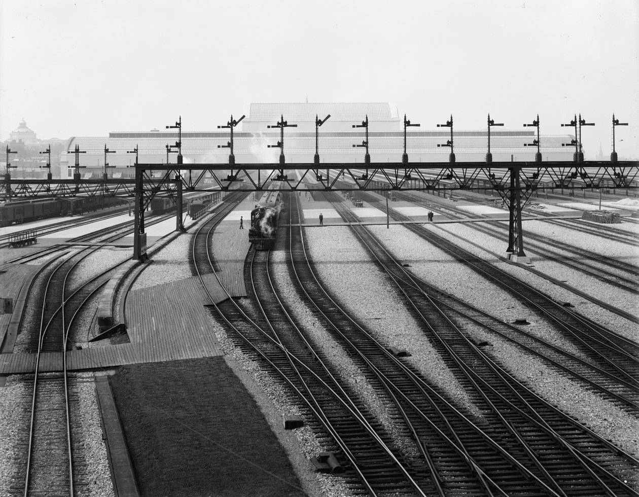 Estações de troca, Union Station, Washington, DC, c.1907-10 de Detroit Publishing Co.