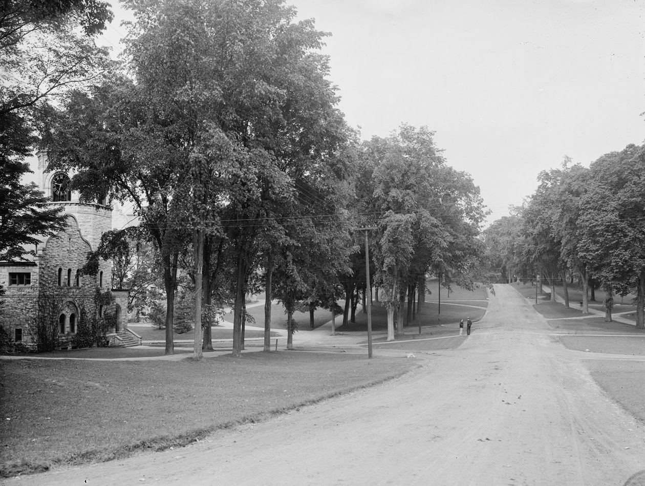 O Campus, Colégio Williams, Williamstown, Massachusetts, c.1904 de Detroit Publishing Co.