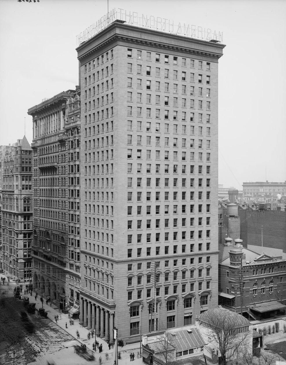 Edifícios da Confiança Norte-Americana e Imobiliária, Filadélfia, Pensilvânia, c.1897-1910 de Detroit Publishing Co.