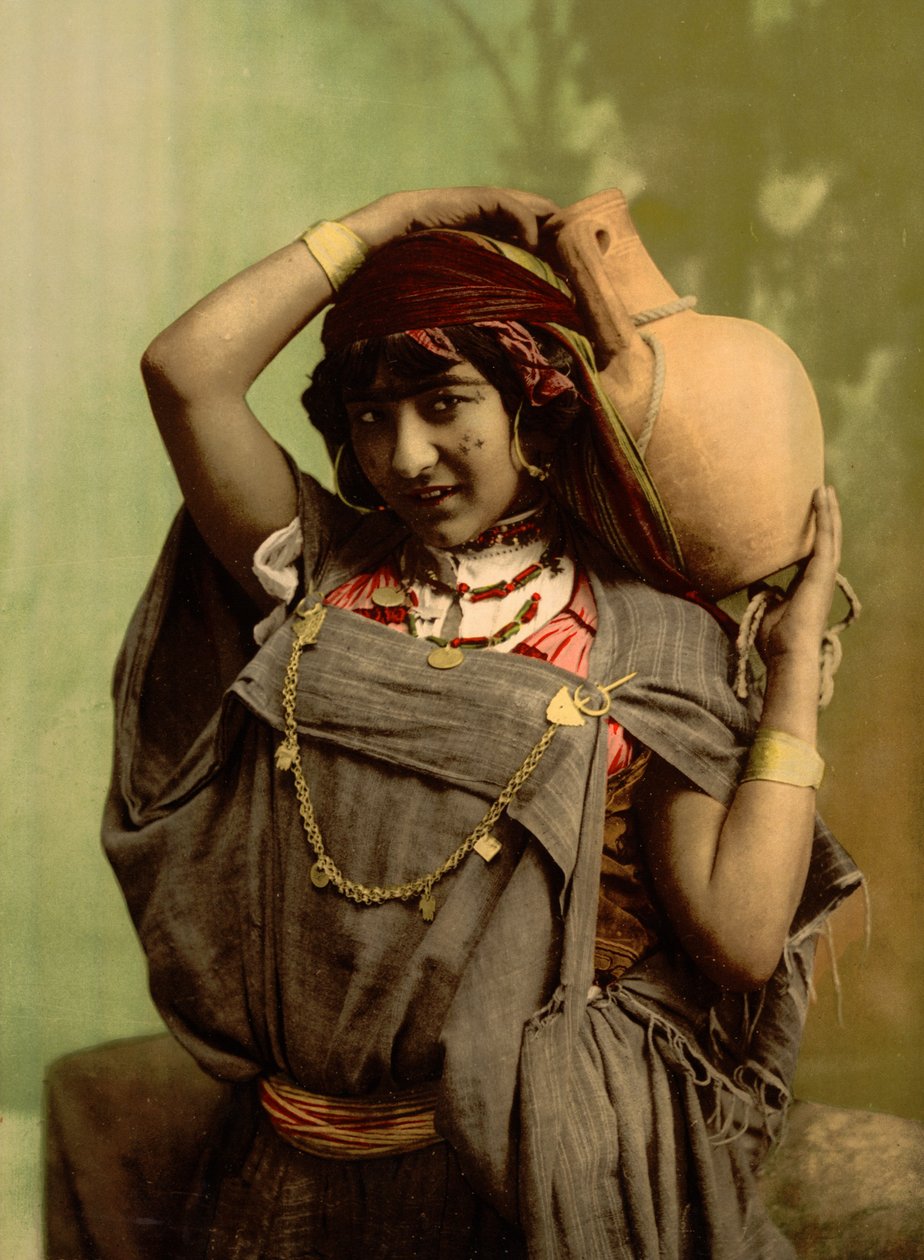Uma mulher beduína, Túnis, Tunísia de Detroit Photographic Co.
