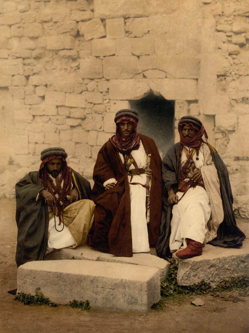Beduínos do Distrito da Jordânia, Terra Santa de Detroit Photographic Co.
