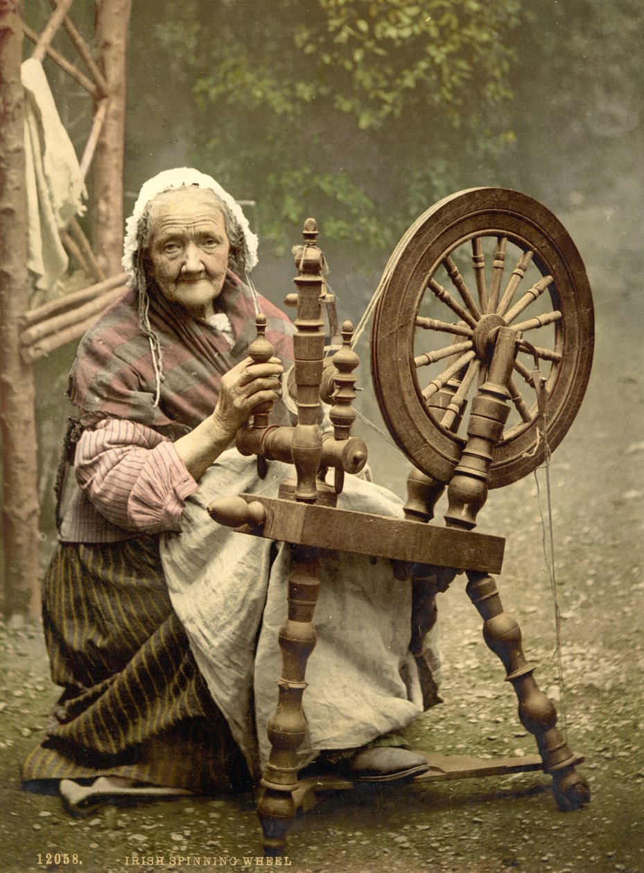 Roda de giro irlandesa County Galway, 1890 de Detroit Photographic Co.