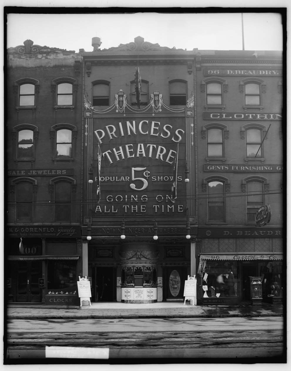 Princess Theatre, Detroit, c.1900 (foto a p/b) de Detroit Photographic Co.