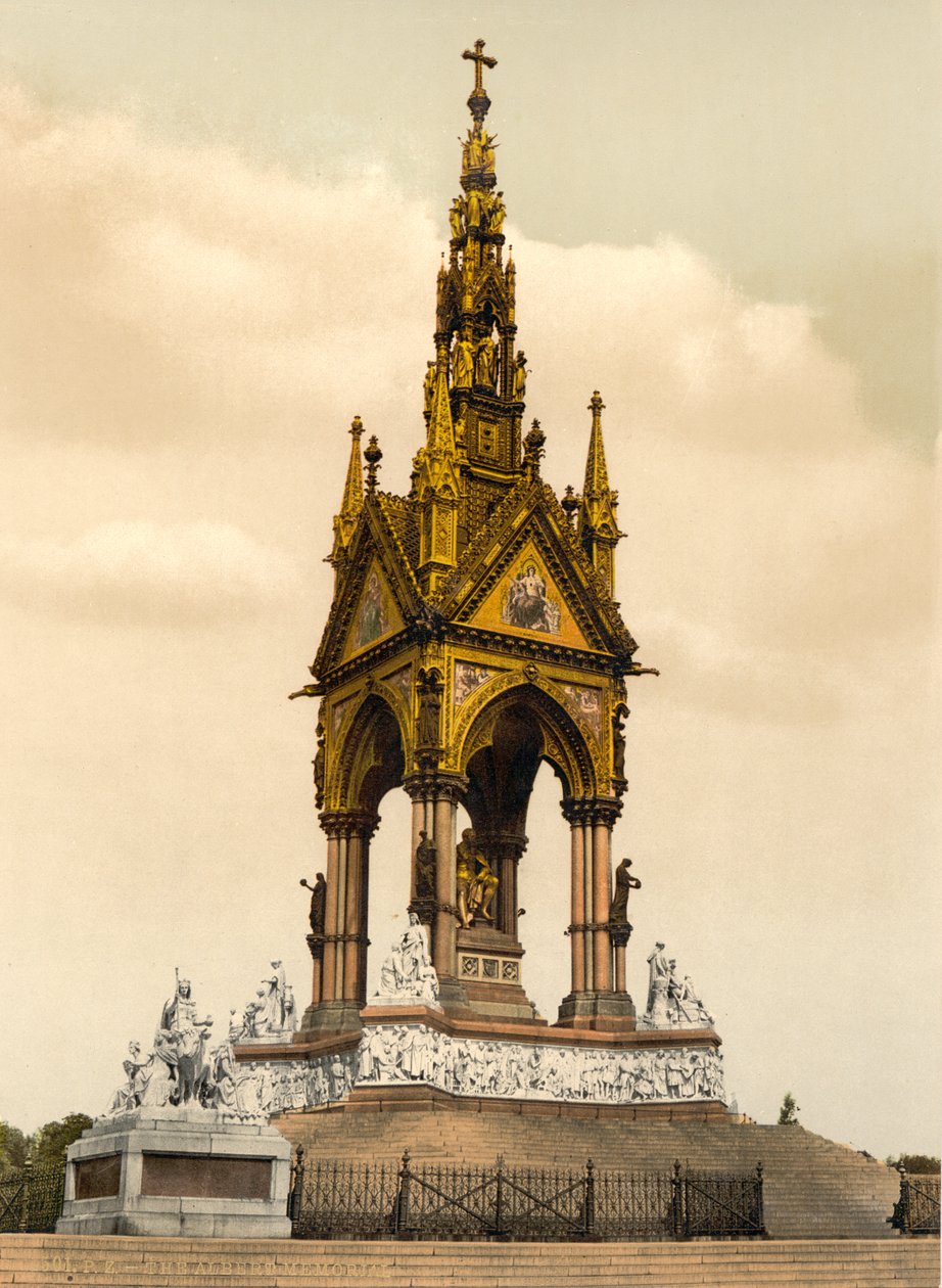 Albert Memorial, Londres, c.1890-1900 de Detroit Publishing Co.