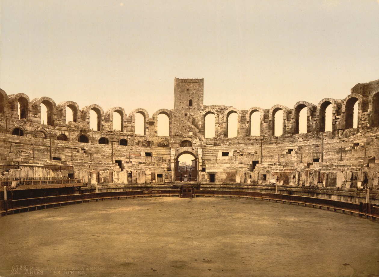 Arena, Arles, França, Impressão fotocromática, circa 1900 de Detroit Publishing Co.