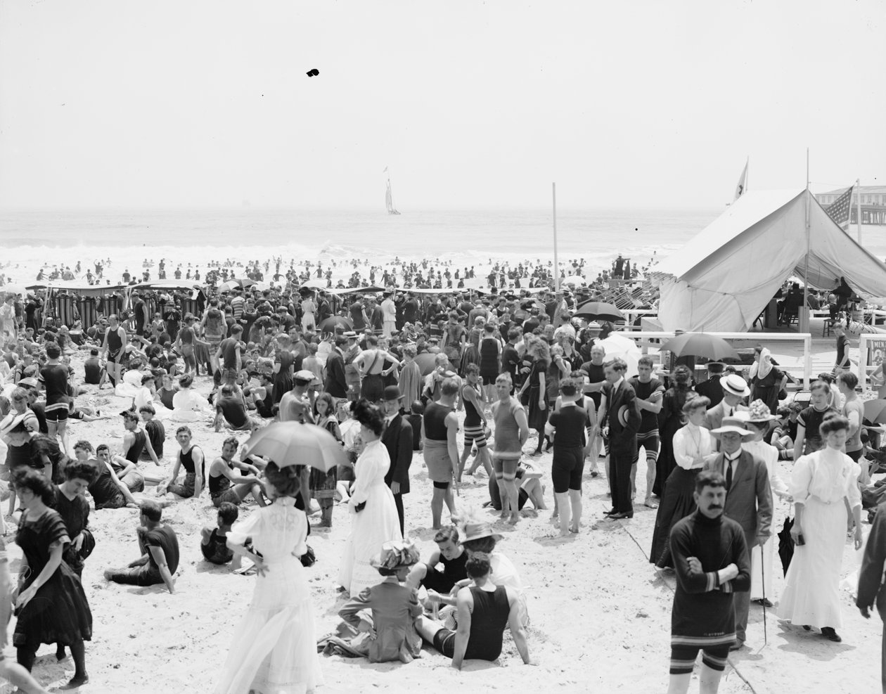 Atlantic City, a hora do banho de Detroit Publishing Co.