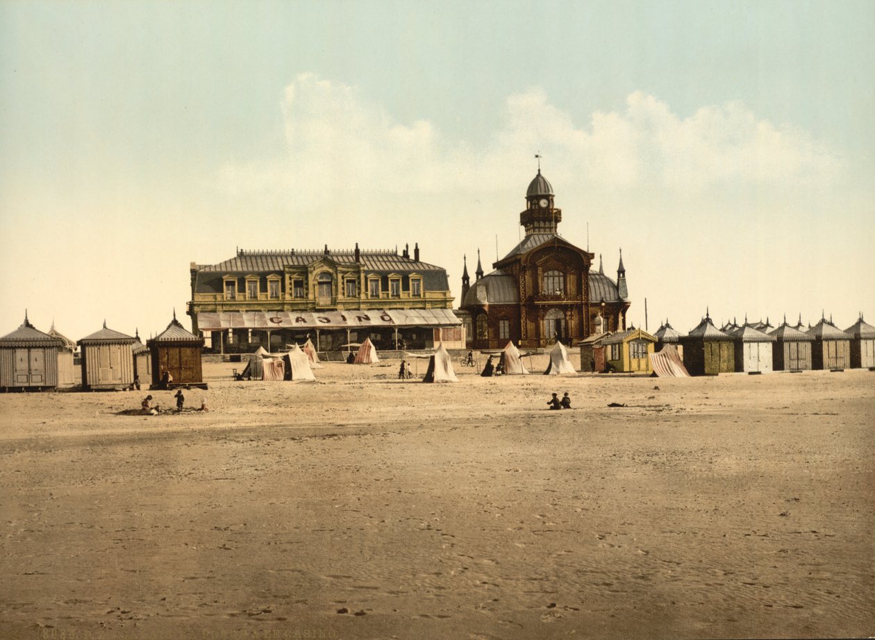 Praia e Cassino, Calais, França, c.1900 de Detroit Publishing Co.