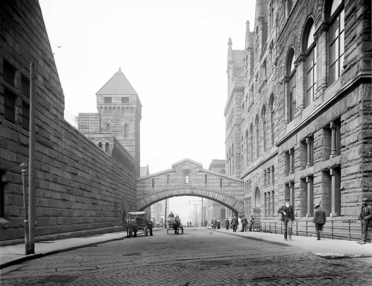 Bridge of Sighs, Pittsburgh, Pensilvânia de Detroit Publishing Co.
