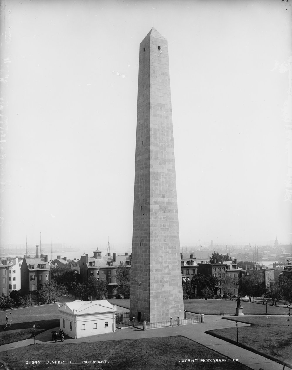Monumento do monte de depósito, Charlestown, Massachusetts, c.1890-99 de Detroit Publishing Co.
