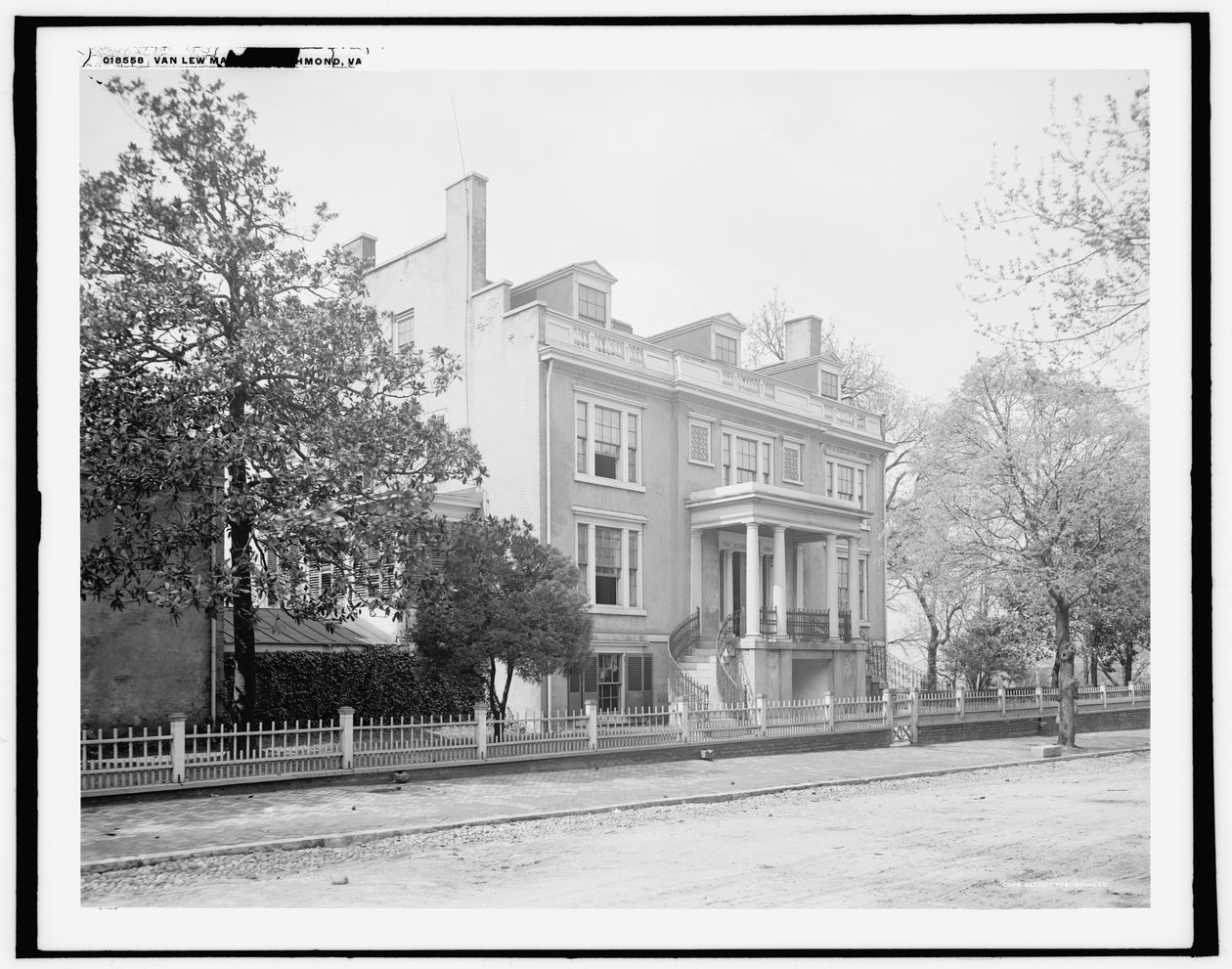 Elizabeth Van Lew mansão, Richmond, VA, antes de 1911 (foto a p/b) de Detroit Publishing Co.